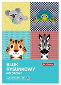 Szkolne artykuły papiernicze - Blok rysunkowy A4/20K kolor Cute Animals (10szt) - HERLITZ - miniaturka - grafika 1