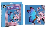Zabawki kreatywne - Diamond painting - Haft diamentowy 20x20cm Motyl - miniaturka - grafika 1