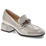 Półbuty damskie - Szare Półbuty S.Barski Eleganckie Obuwie Damskie - miniaturka - grafika 1