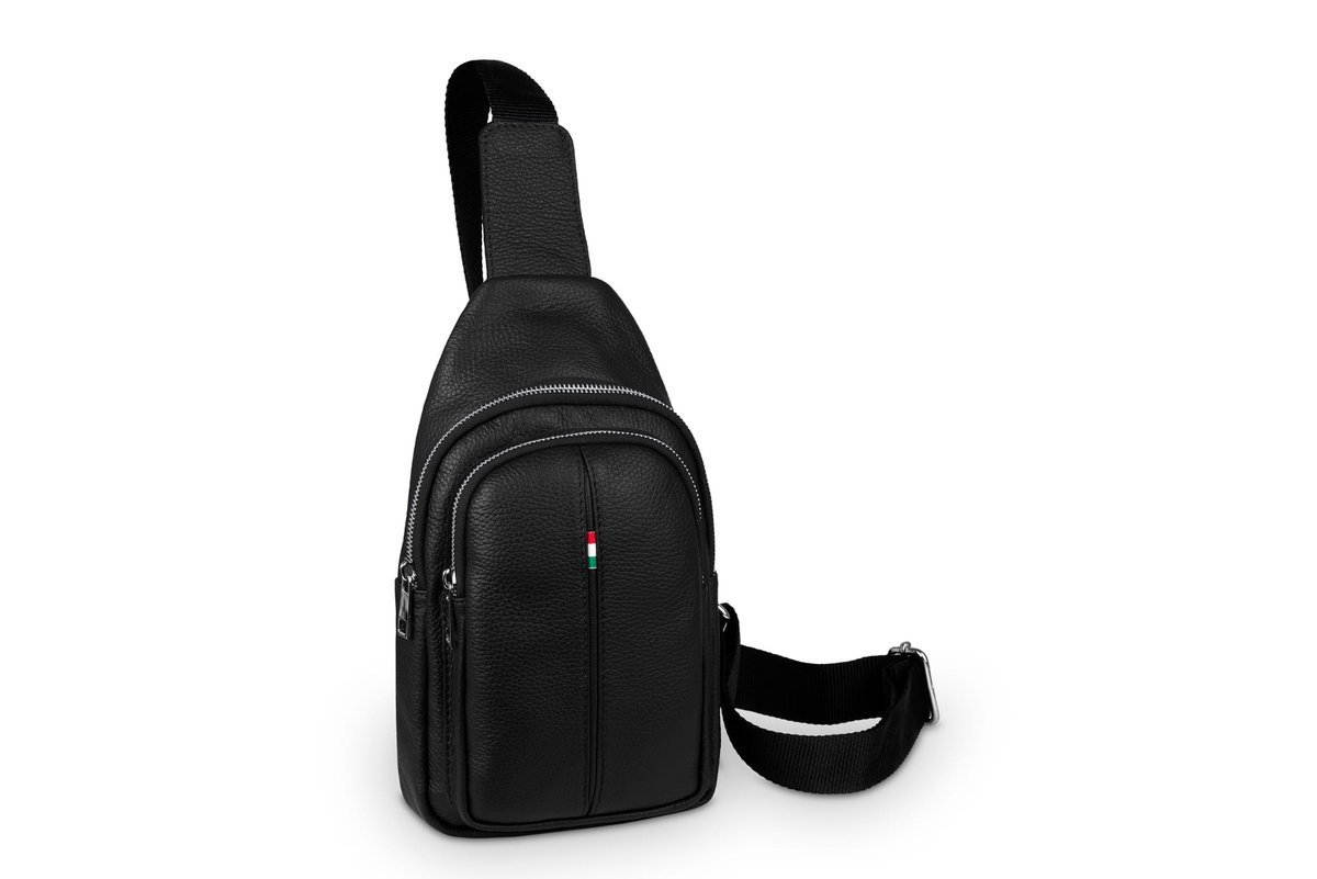 Plecak Skórzany Vera Pelle Prezza Czarny