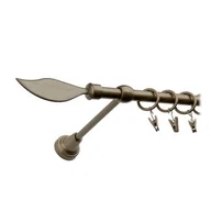 Karnisze - Karnisz pojedynczy Motyw Kuty 160 stare złoto płomyk - miniaturka - grafika 1