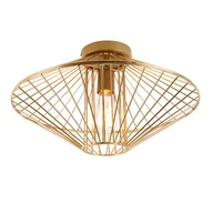 Oprawy, klosze i abażury - QAZQA Designerska lampa sufitowa złota - Zahra - miniaturka - grafika 1