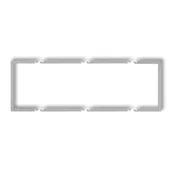 Klawisze i ramki - Potrójna wypełniająca ramka srebrny metalik 7DRW-3 DECO KARLIK - miniaturka - grafika 1