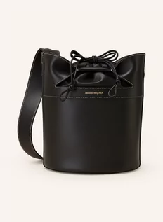 Torebki damskie - Alexander Mcqueen Torba Worek The Bucket Bow schwarz - grafika 1