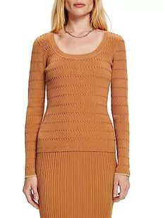 ESPRIT Damski kardigan z dzianiny, 235/karmel, S - Swetry damskie - miniaturka - grafika 1