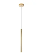 Lampy sufitowe - Lampa wisząca Organic P0204 złota, podłużna, punktowa - miniaturka - grafika 1