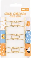 Spinacze i klipsy do papieru - Happy Color, klipsy metalowe cat dog  6 szt. - miniaturka - grafika 1