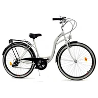 Rowery - Rower Dallas City 28" 7spd - biały z czarnym - miniaturka - grafika 1