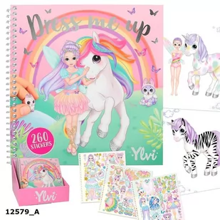 Zestaw Dress Me Up Jednorożec Ylvi 12579A - Kolorowanki, wyklejanki - miniaturka - grafika 1
