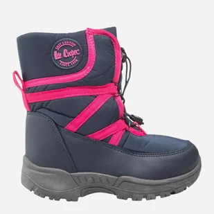 Śniegowce dziewczęce ocieplane Lee Cooper LCJ-22-44-1364K 28 Ciemnogranatowe (5904292123063) - Buty dla dziewczynek - miniaturka - grafika 1
