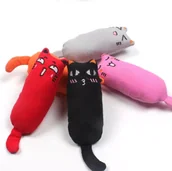 Zabawki dla kotów - NUXIE® Zabawka dla kota pluszowa, piszcząca + kocimiętka 15cm - miniaturka - grafika 1