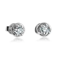 Kolczyki - Złote kolczyki KBD1594 - Diament - miniaturka - grafika 1