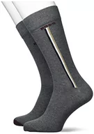 Skarpetki męskie - BOSS Męskie skarpety 2P RS Iconic CC Regular_Socks, średni szary 31, 39-42, Medium Grey31, 39-42 - miniaturka - grafika 1