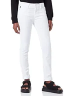 Spodnie damskie - Love Moschino Damskie spodnie skinny ze stretchu Lyocell Gabardyna, optical white, 29 - miniaturka - grafika 1
