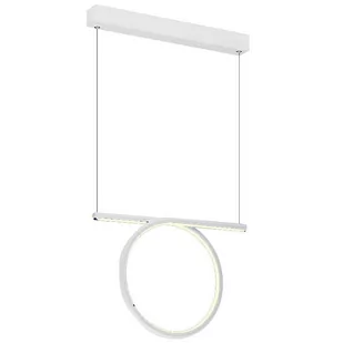 Milagro LAMPA wisząca LOOP 520 metalowa OPRAWA zwis LED 20W listwa sufitowa pierścień ring biały 520 - Lampy sufitowe - miniaturka - grafika 4
