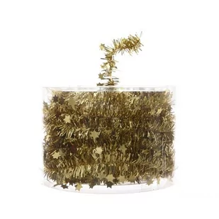 Łańcuch Girlanda na choinkę gwiazdki złota 3,5cm x 7m - Oświetlenie świąteczne - miniaturka - grafika 1