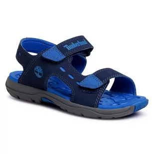 Timberland Sandały Moss Jump 2 Strap Sandal TB0A1X44019 Navy Nubuck - Sandały damskie - miniaturka - grafika 1