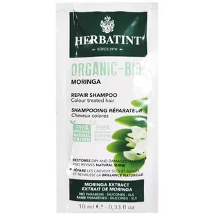 Herbatint Organic Bio Moringa, Szampon naprawczy do włosów, nawilżający, 10ml - Szampony do włosów - miniaturka - grafika 1