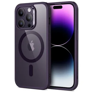 ESR Etui CH HaloLock MagSafe do Apple iPhone 14 Pro Przezroczysto-fioletowy - Etui i futerały do telefonów - miniaturka - grafika 1