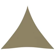 Parasole ogrodowe - vidaXL Lumarko Żagiel ogrodowy, tkanina Oxford, trójkątny, 4x4x4 m, beżowy! 135176 - miniaturka - grafika 1