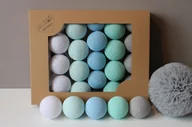Pozostałe oświetlenie - Cotton Balls, Lampki, Mint Pastel, 10 szt. - miniaturka - grafika 1
