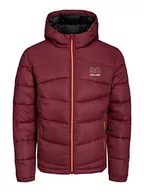 Kurtki męskie - JACK & JONES Męska kurtka pikowana Jjglobus Light Puffer, rododendron., L - miniaturka - grafika 1