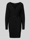 Sukienki - Sukienka taliowana z dzianiny z mieszanki wiskozy model ‘HOLLYREM’ - miniaturka - grafika 1