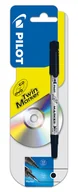Przybory szkolne - Pilot TWIN CD/DVD MARKER DWUSTRONNY CZARNY PISCTMEFCDBX1 - miniaturka - grafika 1