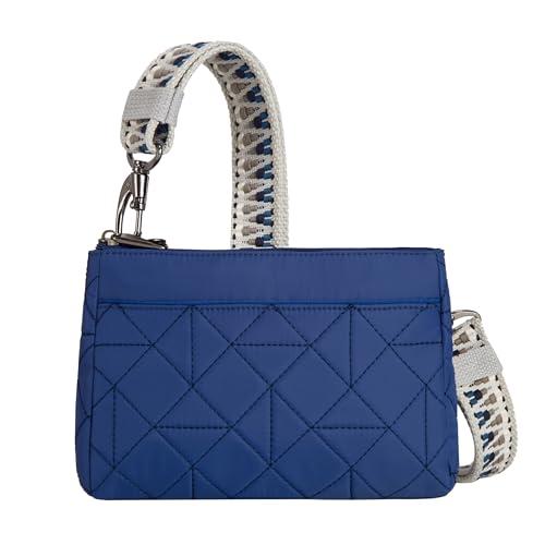 Travelon Unisex Boho antykradzieżowa kopertówka crossbody, bujny niebieski, Bujny niebieski
