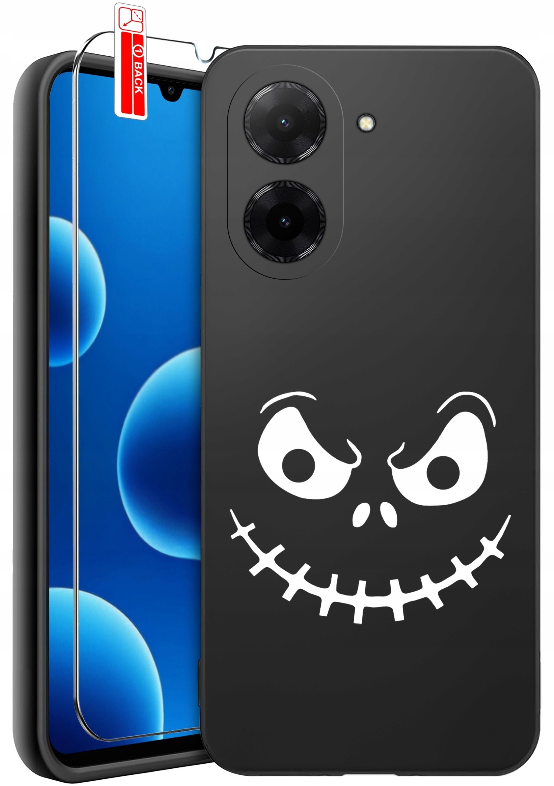 ETUI do Xiaomi Redmi A5 WZORY SILIKONOWE MATT CASE + SZKŁO 9H