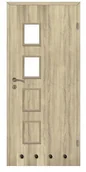 Drzwi wewnętrzne - VidaXL Drzwi Skrzydło wewnętrzne łazienkowe prawe 70 cm Dąb bielony - miniaturka - grafika 1