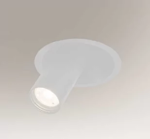 Shilo Industrialna LAMPA wpuszczana YAKUMO 7805 sufitowa OPRAWA okrągły WPUST metalowa tuba regulowana biała 7805 - Lampy sufitowe - miniaturka - grafika 1
