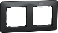 Klawisze i ramki - Ramka 2-krotna, czarny antracyt SEDNA DESIGN - miniaturka - grafika 1