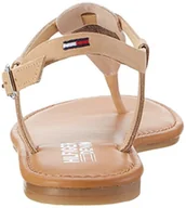 Moda i Uroda OUTLET - Tommy Hilfiger Damskie sandały S1385usy 1c z otwartym obcasem klinowym, złoto - Złoty różowe złoto Nude 901-36 EU - miniaturka - grafika 1