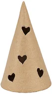Świeczniki - ŚWIECZNIK T-LIGHT CHOINKA Z SERCAMI 6X6X10,5CM NO066C, DECOPATCH - miniaturka - grafika 1