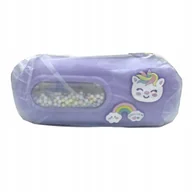 Piórniki - Astra Eva 3D Kitty Violet Piórnik szkolny piankowy - miniaturka - grafika 1