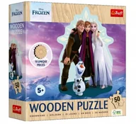 Puzzle - Puzzle drewniane 50 Ulubiona Kraina Lodu TREFL - miniaturka - grafika 1