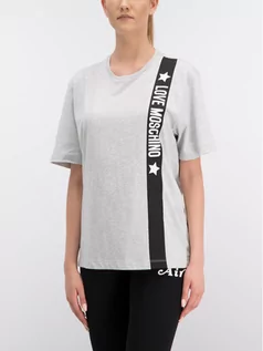 Koszulki i topy damskie - Love Moschino T-Shirt W4F8723M3517 Regular Fit 38, 40, 42, 44 - grafika 1