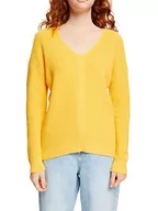 Swetry damskie - edc by ESPRIT Sweter damski, 750 / żółty, M - miniaturka - grafika 1