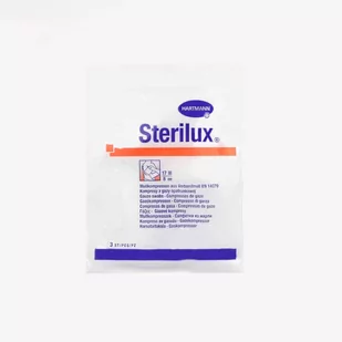 Hartmann Kompresy jałowe sterilux 10cm x 10cm 17-nitkowe 8-warstwowe x 3szt - Apteczki i materiały opatrunkowe - miniaturka - grafika 1