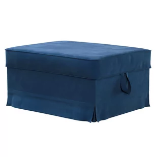 Dekoria Pokrowiec na podnóżek Ektorp Bromma granat 60 x 79 x 42 cm Velvet - Pokrowce na meble - miniaturka - grafika 1