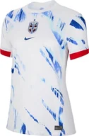 Koszulki i topy damskie - Nike Top Norway Dri-Fit Stadium JSY Short Sleeve Away, White/University Red/Old Royal, FZ0164-100, L - miniaturka - grafika 1
