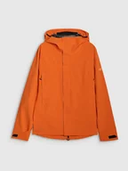 Kurtki i kamizelki sportowe męskie - 4F Kurtka trekkingowa membrana 15000 męska - pomarańczowa 3XL - miniaturka - grafika 1