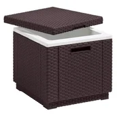 Skrzynie ogrodowe - KETER Pufa ogrodowa KETER Ice Cube 209457 Brązowy - miniaturka - grafika 1