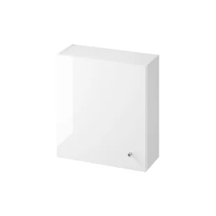 Szafka łazienkowa wisząca nad stelaż WC Cersanit Larga 60 cm antracyt biały połysk S164-048 - Szafki łazienkowe - miniaturka - grafika 1