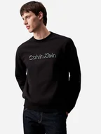Bluzy męskie - Bluza bez kaptura męska Calvin Klein K10K113081-BEH M Czarna (8720109949155) - miniaturka - grafika 1