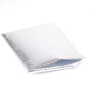 Koperty bąbelkowe, metaliczne, srebrne, H18, 100 sztuk - Koperty - miniaturka - grafika 1