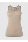 Koszulki i topy damskie - Podkoszulka z delikatnymi szwami w kontrastowym kolorze - Schiesser - miniaturka - grafika 1