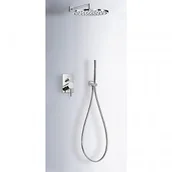 Akcesoria hydrauliczne - Tres 6298001 6298001 MAX Zestaw natryskowy z baterią podtynkową MAX z regulacją strumienia - miniaturka - grafika 1