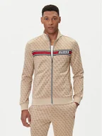 Bluzy męskie - Guess Bluza Z2BQ06 K7122 Beżowy Regular Fit - miniaturka - grafika 1